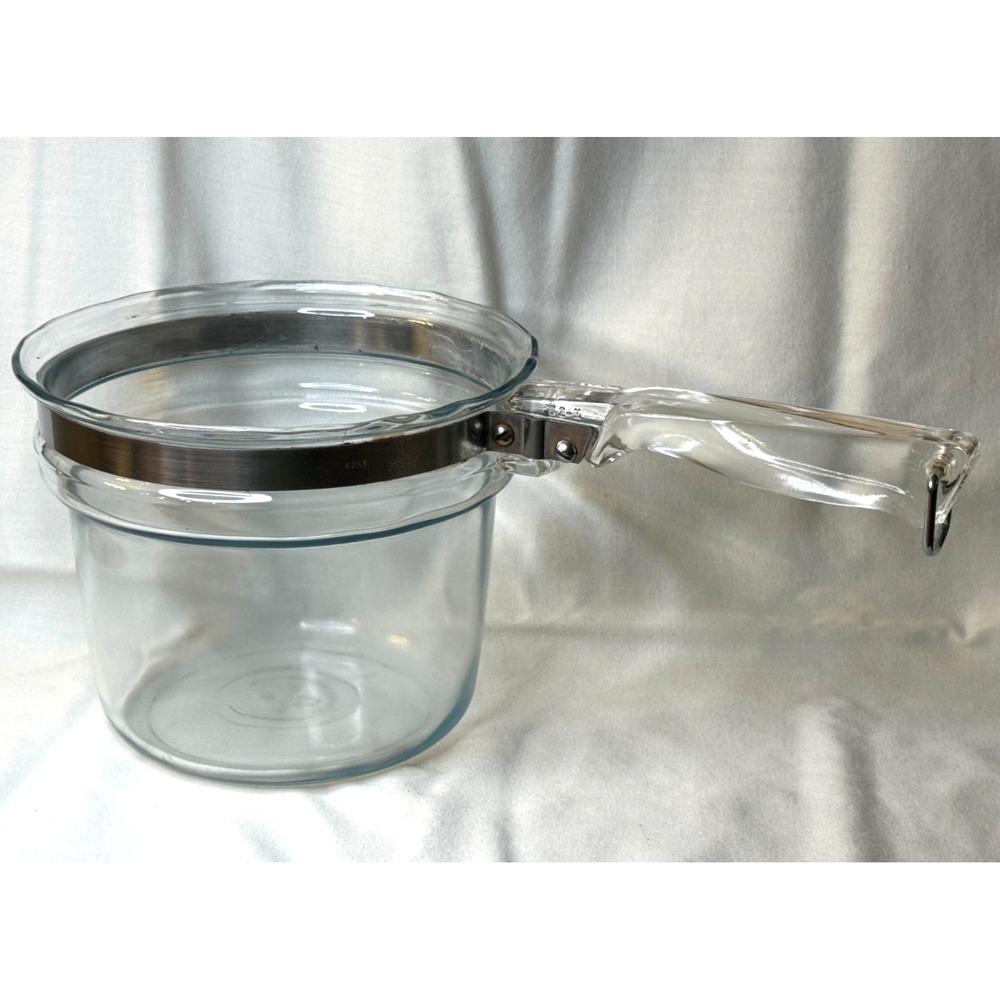 VTG PYREX Glass Double Boiler 6283-U 1 1/2 Quart Flameware UPPER INSERT ONLY